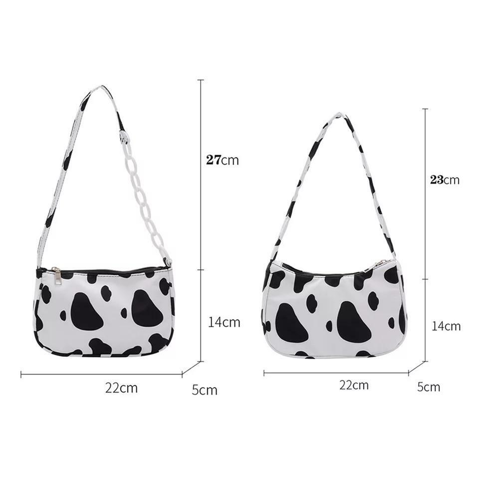 Y2K Grunge & 90s Retro Cow-Dy Partner Bag - Perfect for Summer, Parties, and Club Outfits
