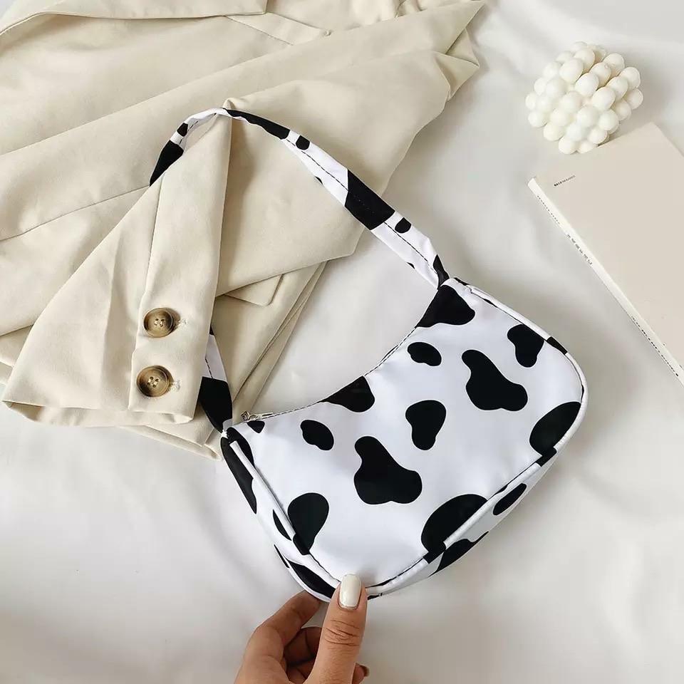 Y2K Grunge & 90s Retro Cow-Dy Partner Bag - Perfect for Summer, Parties, and Club Outfits