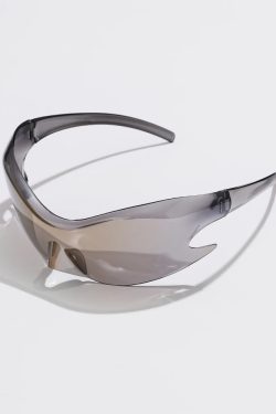Y2K Grunge & 90s Retro Futuristic Sunglasses - Perfect for Summer, Parties, and Club Outfits