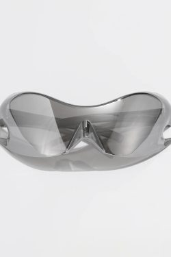 Y2K Grunge & 90s Retro Futuristic Sunglasses - Perfect for Summer, Parties, and Club Outfits
