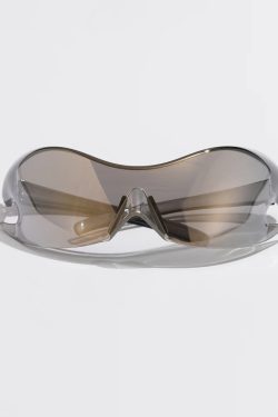 Y2K Grunge & 90s Retro Futuristic Sunglasses - Perfect for Summer, Parties, and Club Outfits