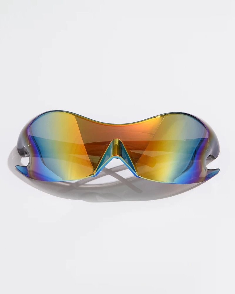 Y2K Grunge & 90s Retro Futuristic Sunglasses - Perfect for Summer, Parties, and Club Outfits