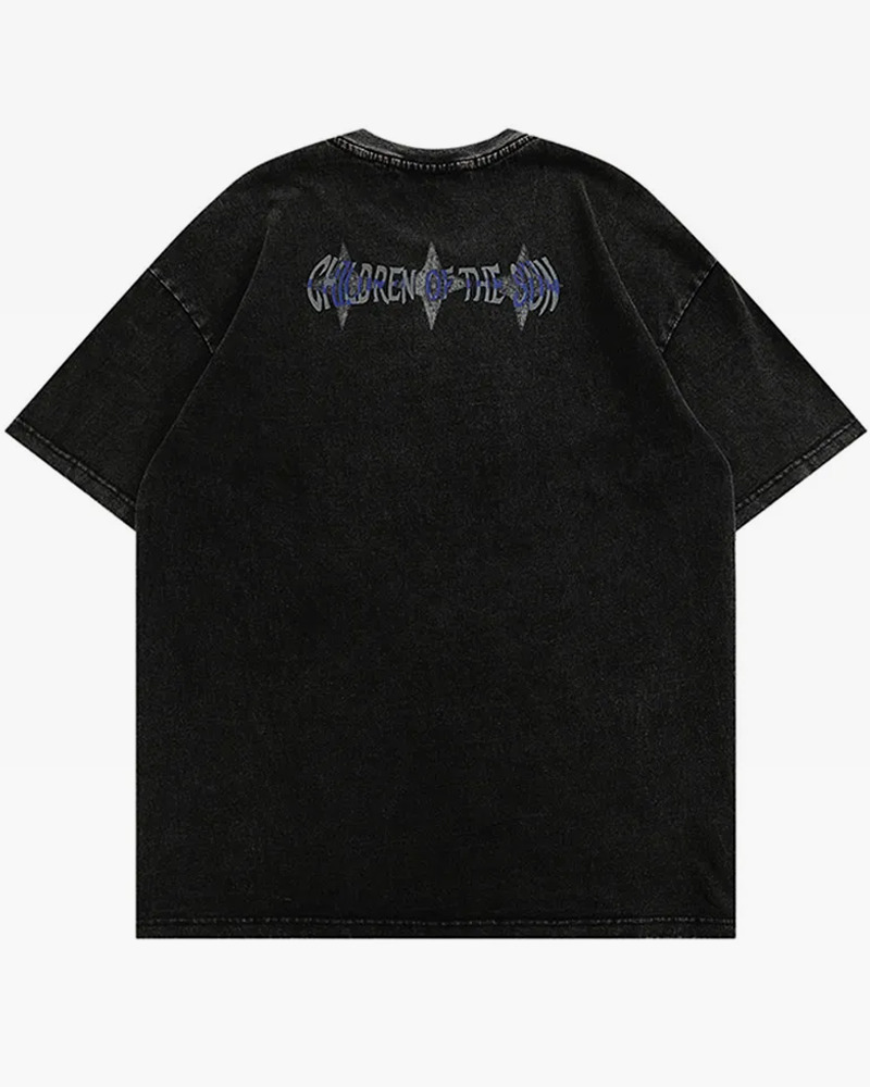 Y2K Grunge 'Am I Destined To Die By My Reflection' Shirt - 90s Retro Goth Fashion Top