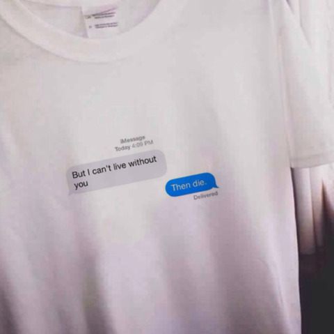 Y2K Grunge 'But I Can't Live Without You' T-Shirt - 90s Retro, Summer, Party, and Club Outfit