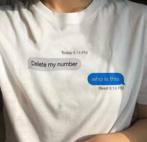 Y2K Grunge 'Delete My Number' T-Shirt - 90s Retro, Summer Outfits, Popstar & Club Fashion