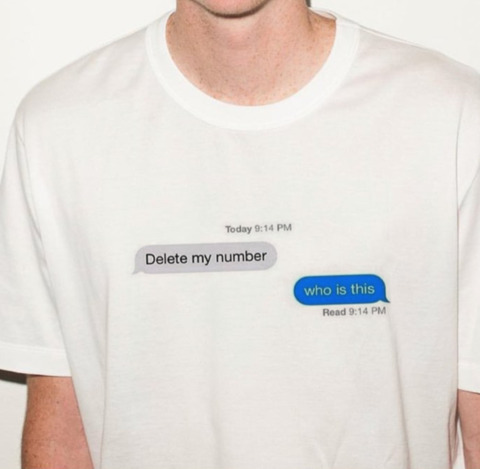 Y2K Grunge 'Delete My Number' T-Shirt - 90s Retro, Summer Outfits, Popstar & Club Fashion