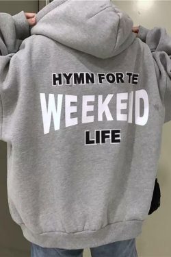 Y2K Grunge 'Hymn For the Weekend Life' Hoodies - Retro 90s Fashion & Summer Outfits