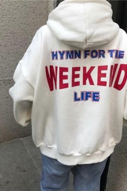 Y2K Grunge 'Hymn For the Weekend Life' Hoodies - Retro 90s Fashion & Summer Outfits