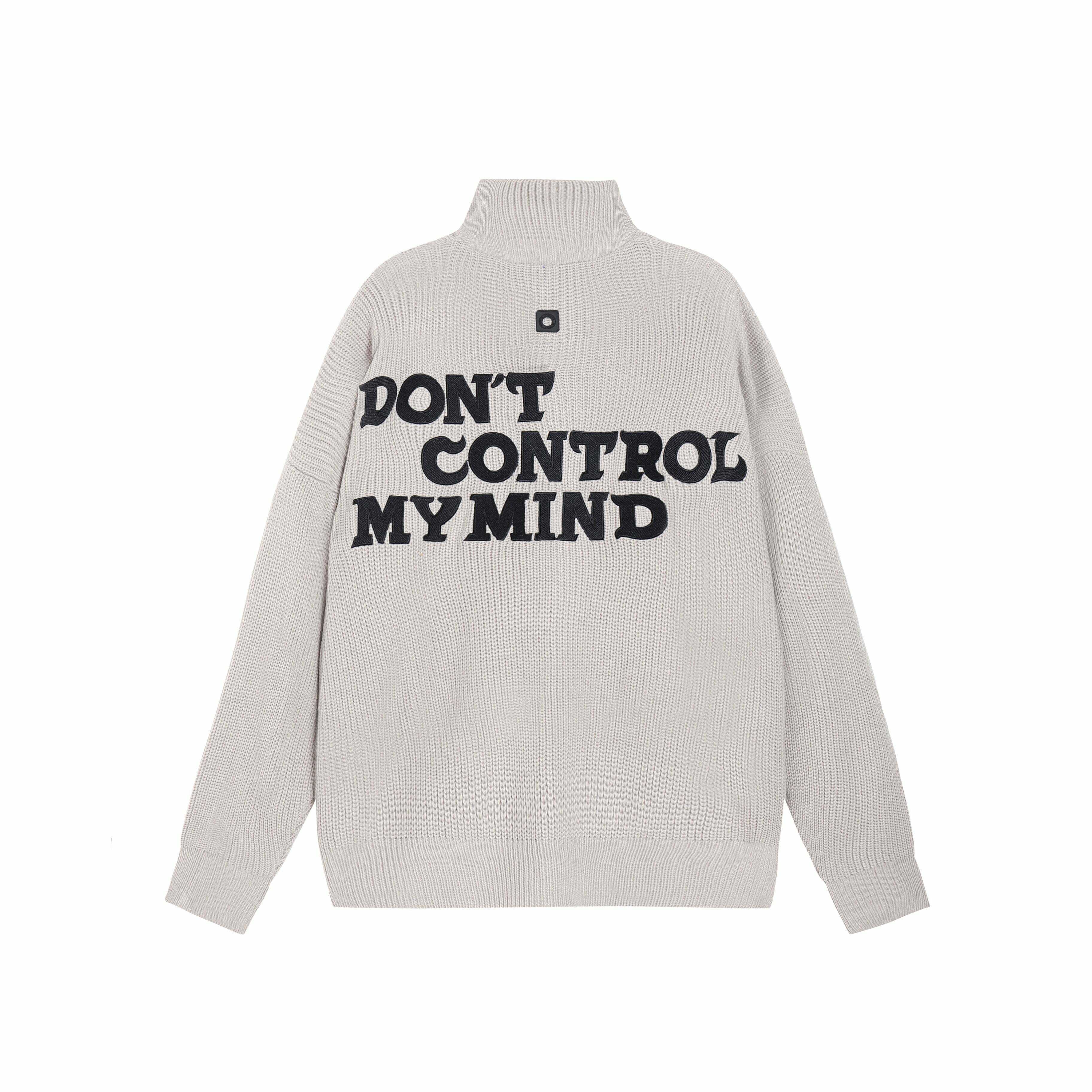 Y2K Grunge 'Mind Control' Stand Collar Jacket - 90s Retro, Gothic, and Pastel Goth Fashion