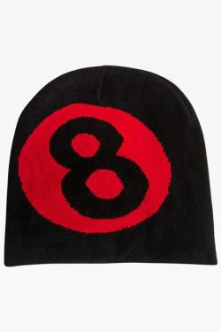 Y2K Grunge 90s Summer Outfits: Retro 8 Ball Beanie, Baby Tees, Skirts, and Popstar Fits