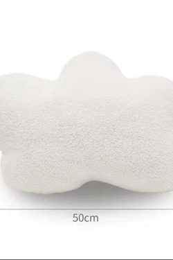 Y2K Grunge Aesthetic Cloud Plush Cushion - Retro 90s Summer Decor for Y2K Fashionistas