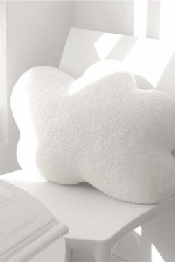 Y2K Grunge Aesthetic Cloud Plush Cushion - Retro 90s Summer Decor for Y2K Fashionistas