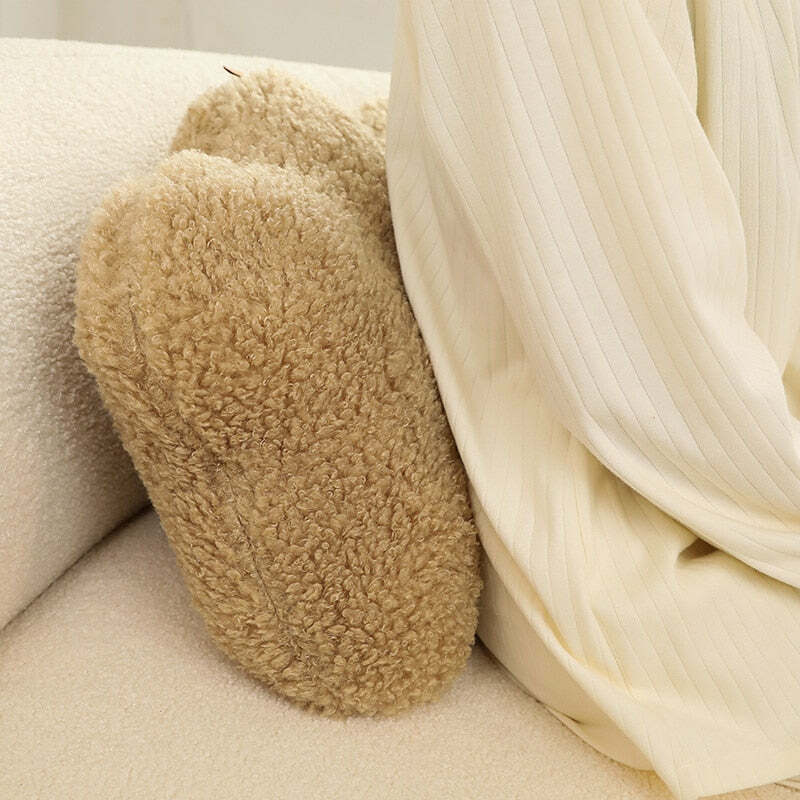Y2K Grunge Aesthetic Cloud Plush Cushion - Retro 90s Summer Decor for Y2K Fashionistas