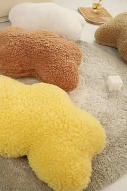 Y2K Grunge Aesthetic Cloud Plush Cushion - Retro 90s Summer Decor for Y2K Fashionistas