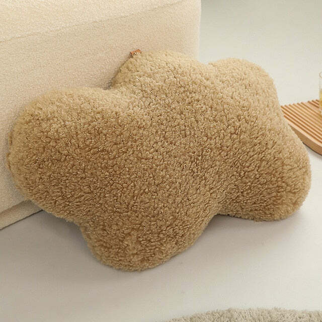 Y2K Grunge Aesthetic Cloud Plush Cushion - Retro 90s Summer Decor for Y2K Fashionistas