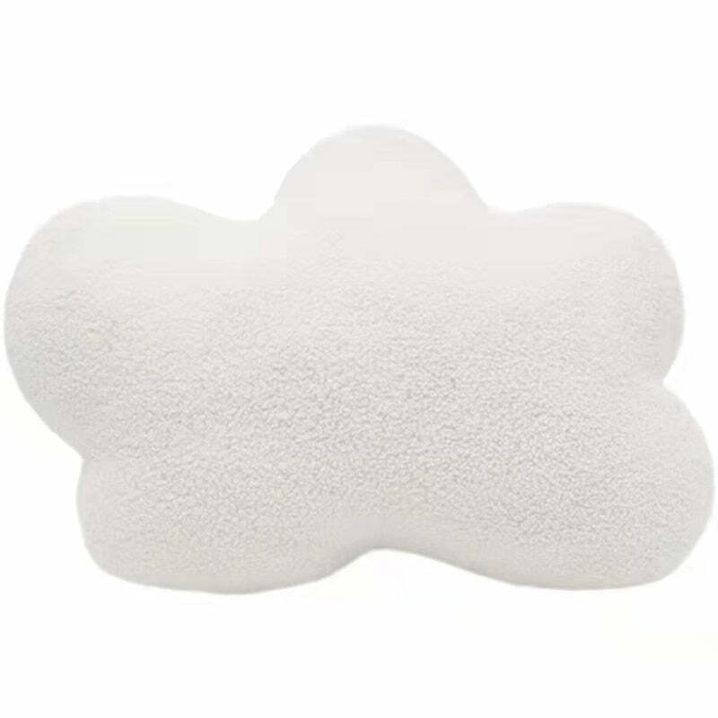 Y2K Grunge Aesthetic Cloud Plush Cushion - Retro 90s Summer Decor for Y2K Fashionistas