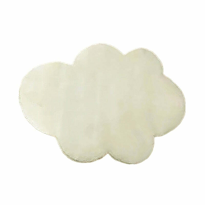 Y2K Grunge Aesthetic Rug - Cloud Bedside Carpet for Retro 90s Summer Outfits & Pastel Goth Decor