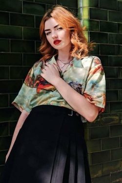 Y2K Grunge Angel Button Up Shirt - 90s Fashion, Retro Style, Y2K Summer & Party Outfits