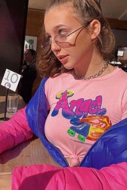 Y2K Grunge Angel Crop Top - Perfect for 90s Outfits, Summer Y2K Fits, and Retro Party Looks
