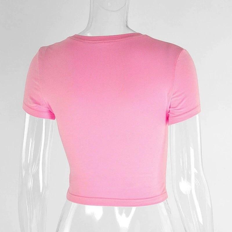 Y2K Grunge Angel Crop Top - Perfect for 90s Outfits, Summer Y2K Fits, and Retro Party Looks