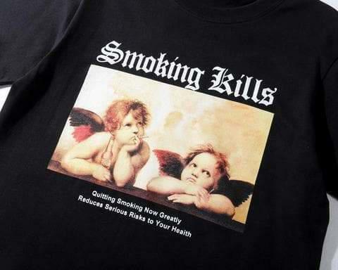 Y2K Grunge Angel Shirt - Retro 90s Fashion, Summer Y2K Outfits, Gothic Y2K Style