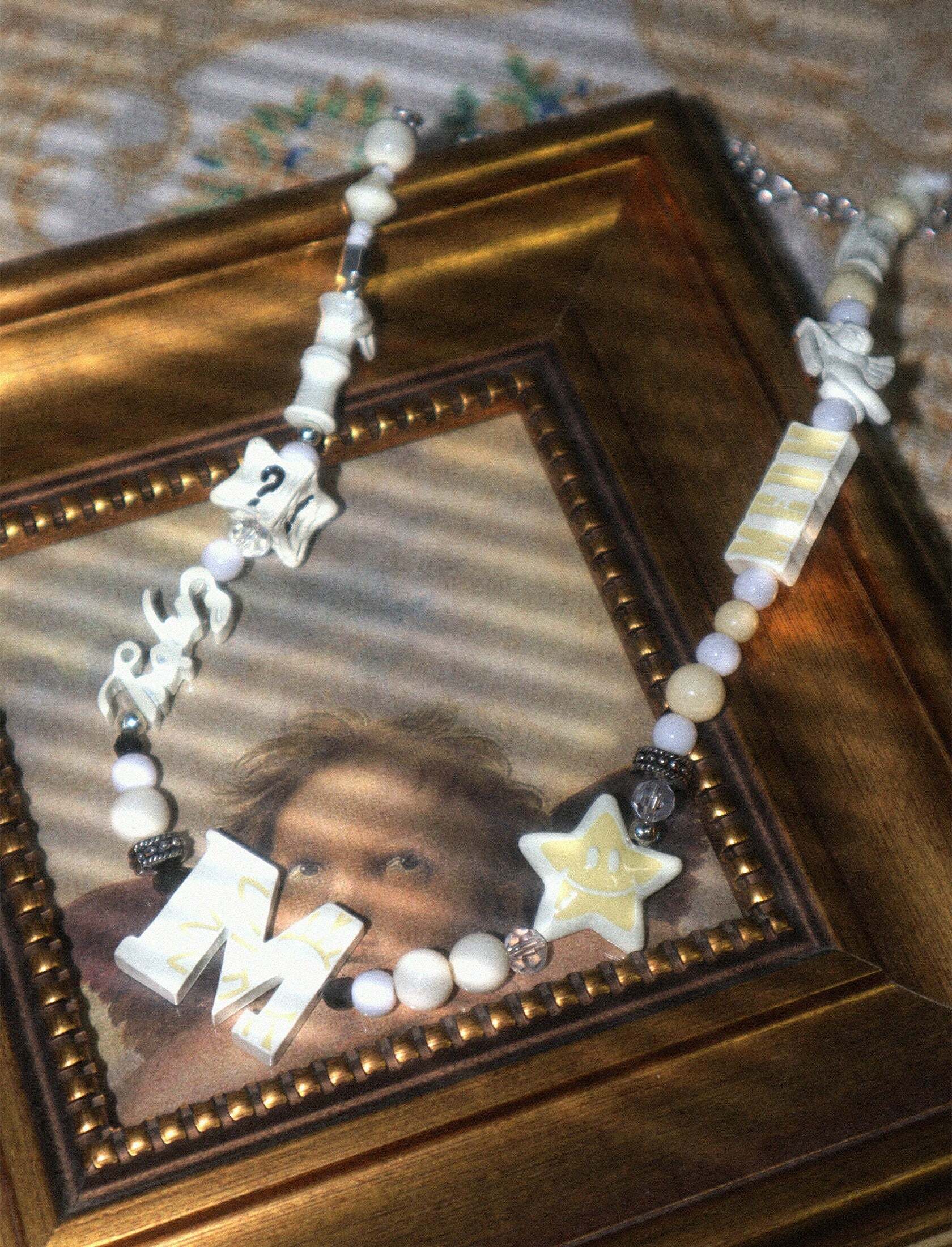 Y2K Grunge Angel Star Necklace - Retro 90s Fashion, Pastel Goth, Y2K Party & Club Outfits