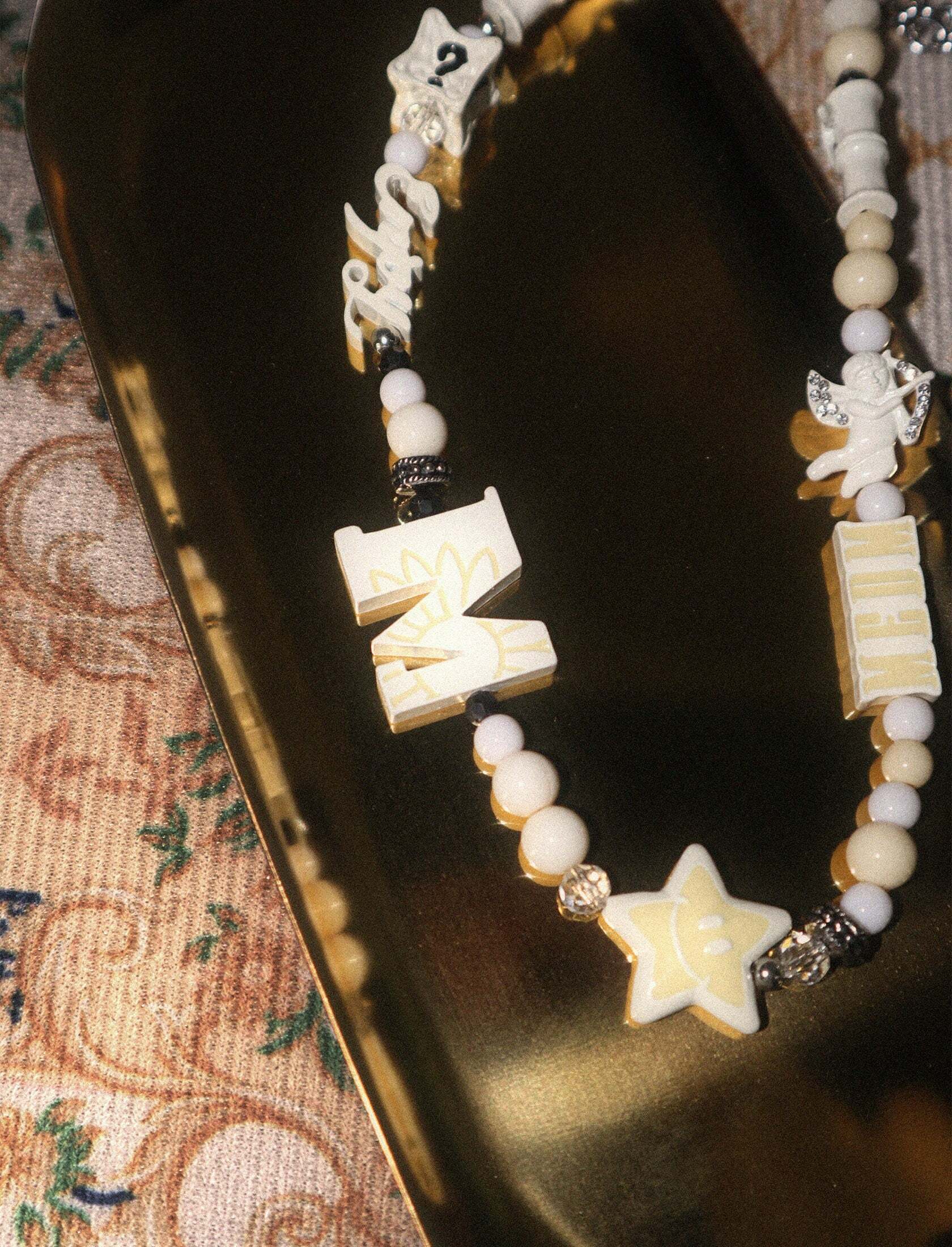 Y2K Grunge Angel Star Necklace - Retro 90s Fashion, Pastel Goth, Y2K Party & Club Outfits