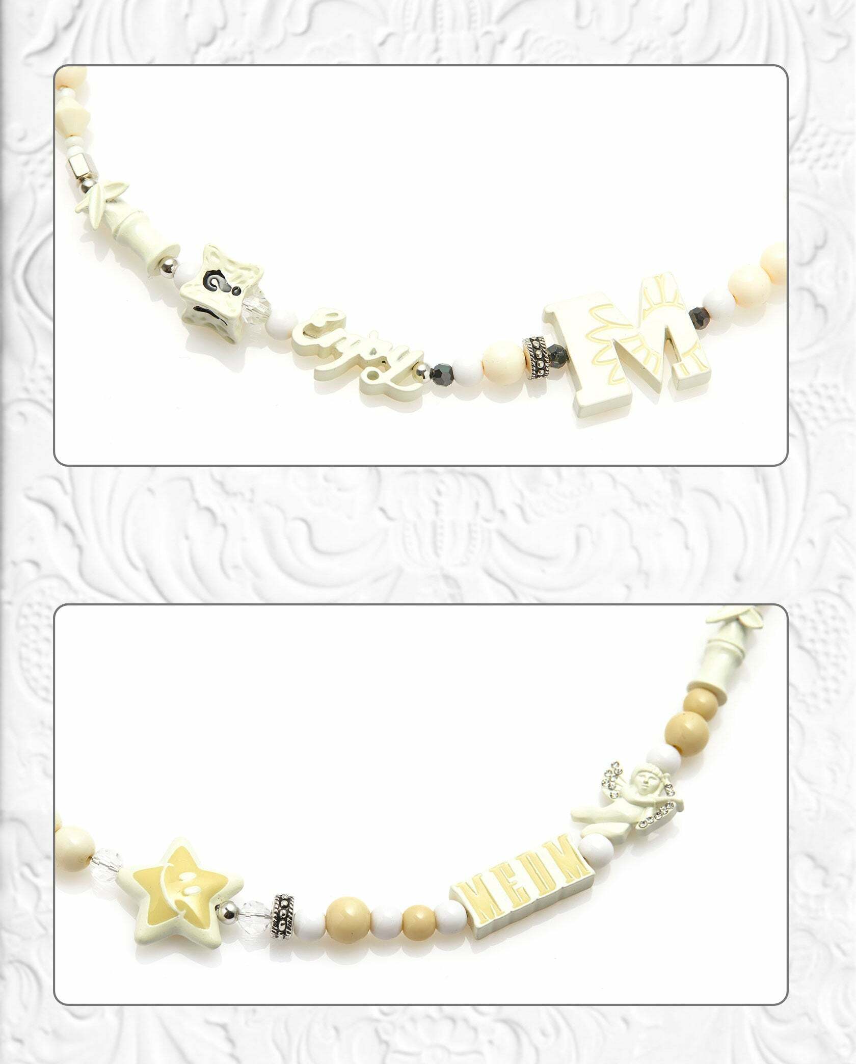 Y2K Grunge Angel Star Necklace - Retro 90s Fashion, Pastel Goth, Y2K Party & Club Outfits