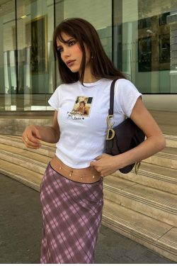 Y2K Grunge Angelic Vintage Maxi Skirt - 90s Fashion, Retro Style, Pastel Goth, Y2K Summer Outfit
