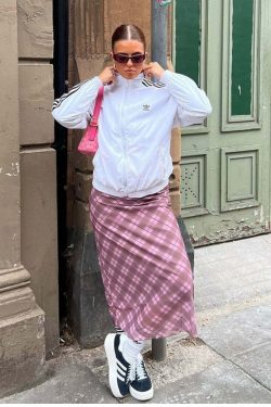 Y2K Grunge Angelic Vintage Maxi Skirt - 90s Fashion, Retro Style, Pastel Goth, Y2K Summer Outfit