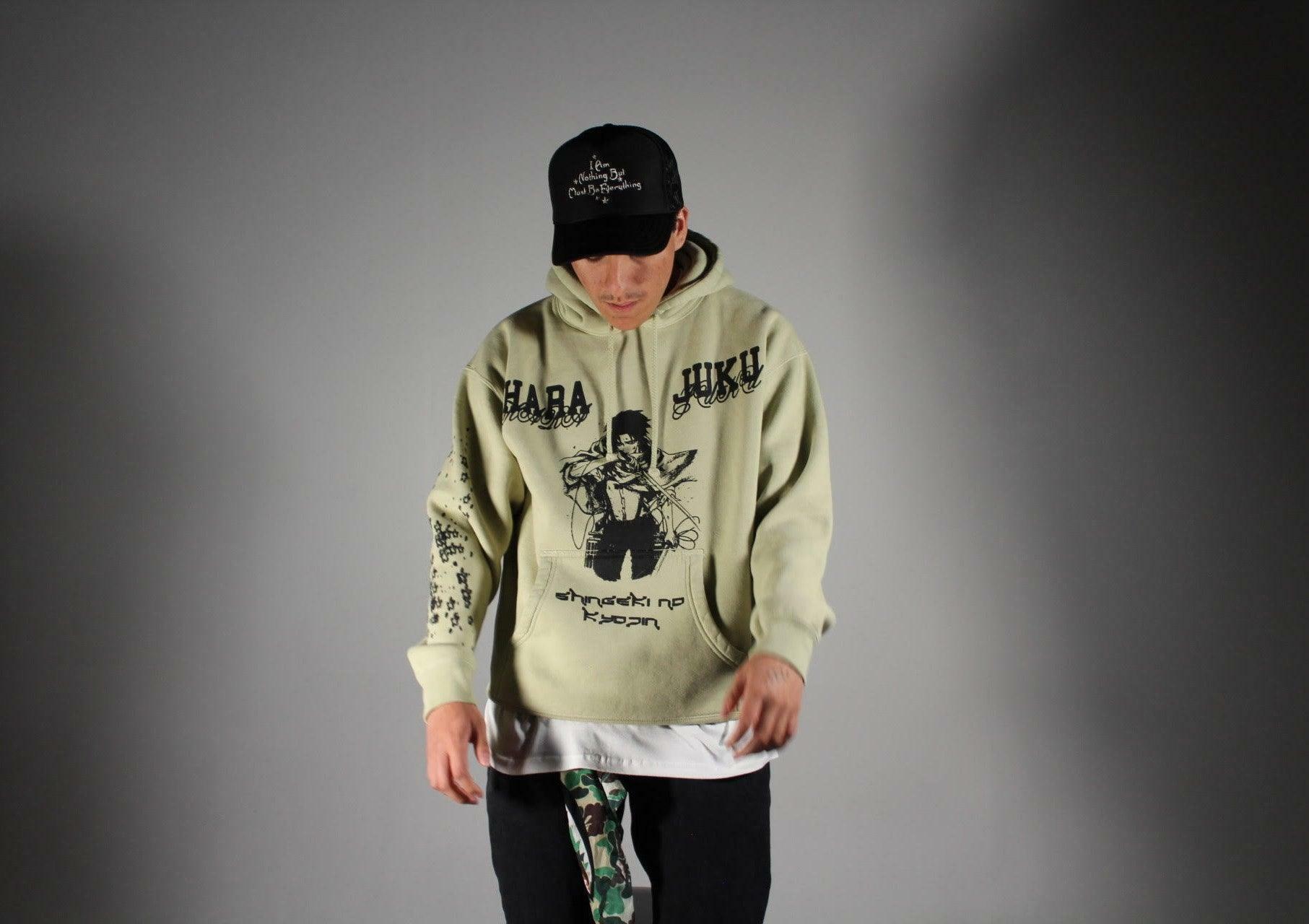 Y2K Grunge Anime Hoodie - AoT Levi | 90s Retro Summer Outfit | Y2K Fashion for Women