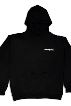 Y2K Grunge Anime Puff Print Hoodie (Black) - Retro 90s Fashion, Summer Y2K Outfits