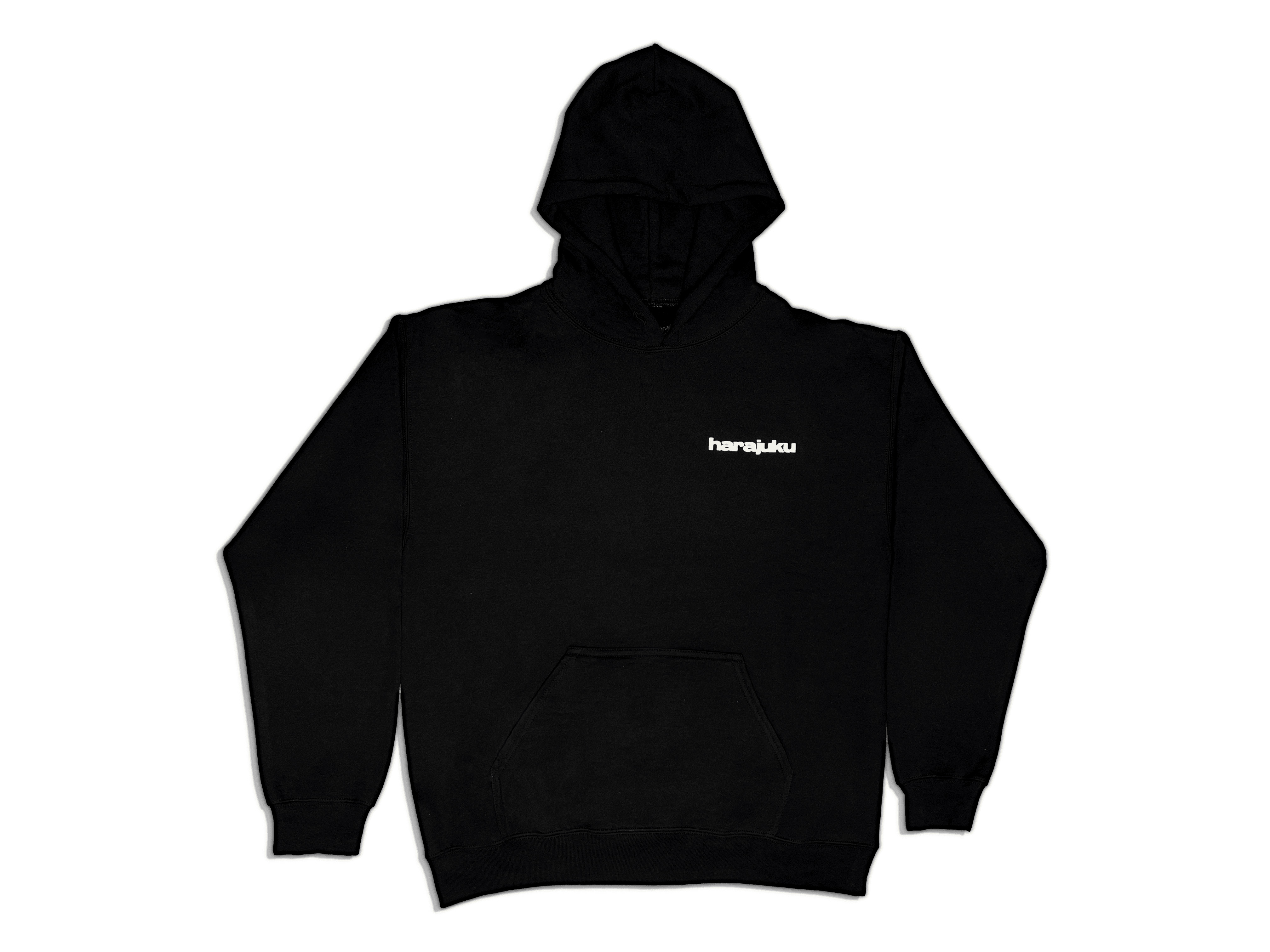Y2K Grunge Anime Puff Print Hoodie (Black) - Retro 90s Fashion, Summer Y2K Outfits