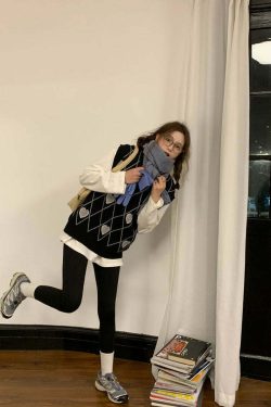 Y2K Grunge Argyle Heart Knitted Cardigan - Retro 90s Summer Outfit, Pastel Goth Style