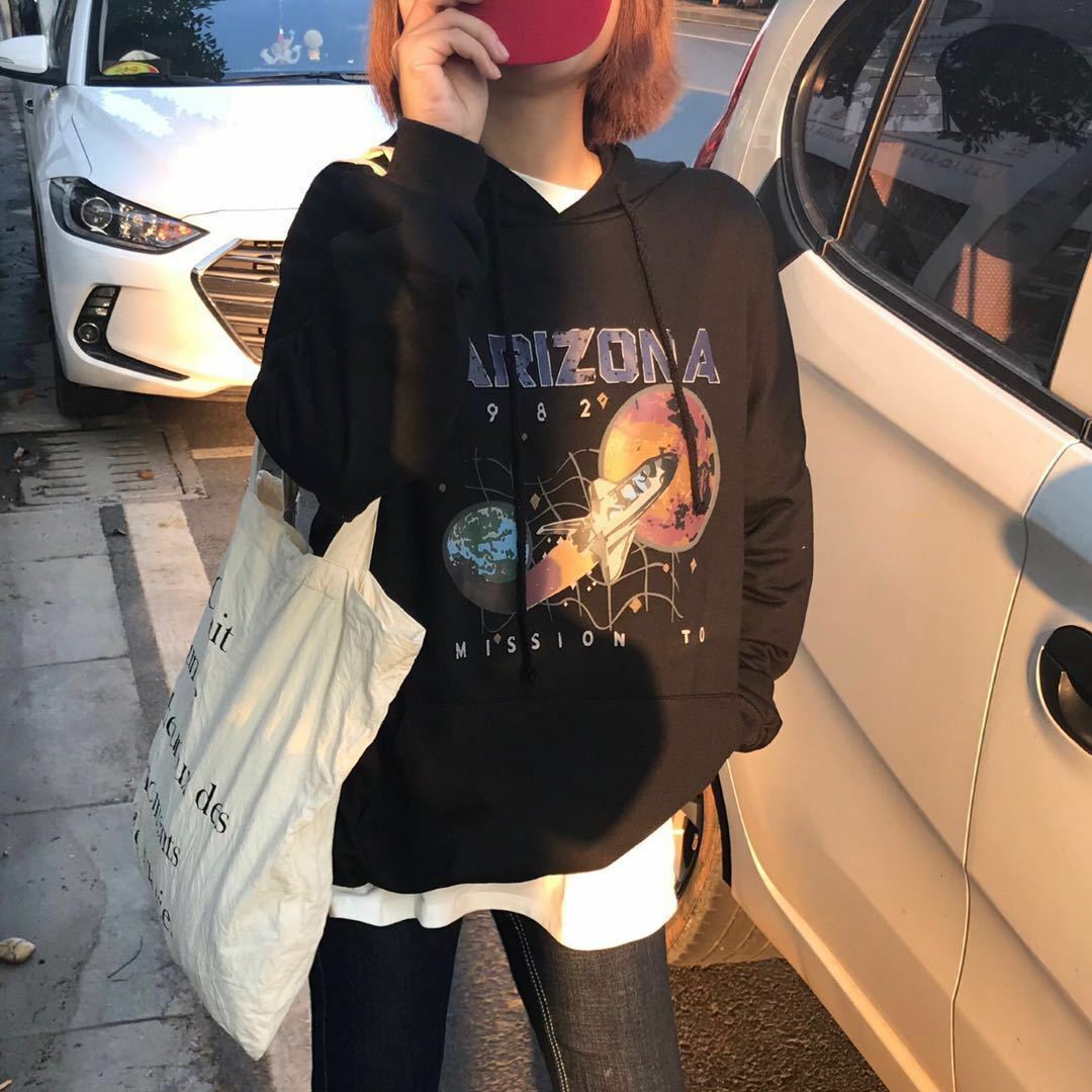 Y2K Grunge Arizona Mission to Mars Hoodie - Retro 90s Fashion, Summer Y2K Outfits