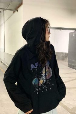 Y2K Grunge Arizona Mission to Mars Hoodie - Retro 90s Fashion, Summer Y2K Outfits