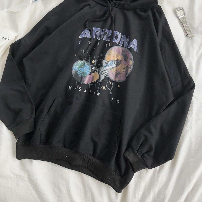 Y2K Grunge Arizona Space Hoodie - Retro 90s Fashion, Summer Y2K Outfits, Pastel Goth Style