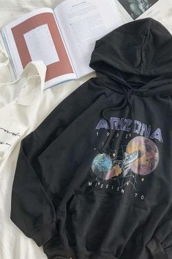 Y2K Grunge Arizona Space Hoodie - Retro 90s Fashion, Summer Y2K Outfits, Pastel Goth Style