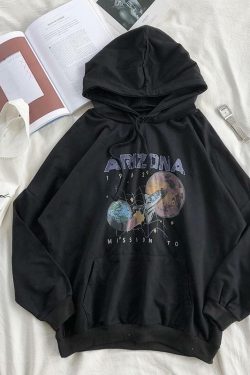 Y2K Grunge Arizona Space Hoodie - Retro 90s Fashion, Summer Y2K Outfits, Pastel Goth Style