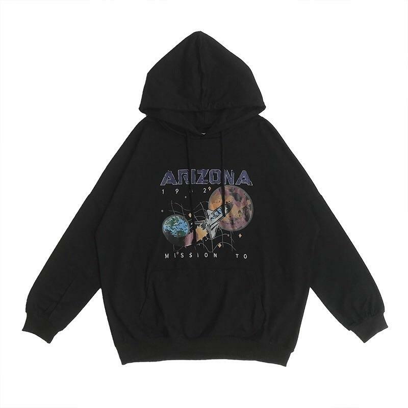 Y2K Grunge Arizona Space Hoodie - Retro 90s Fashion, Summer Y2K Outfits, Pastel Goth Style