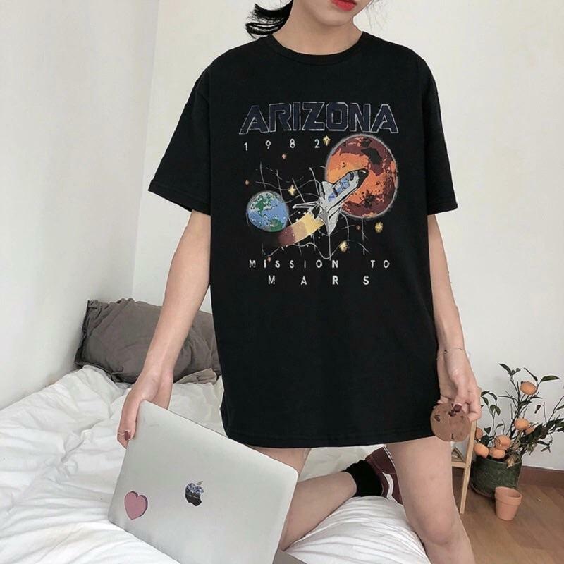 Y2K Grunge Arizona Space T-Shirt - Retro 90s Summer Outfit, Pastel Goth, Y2K Popstar Style
