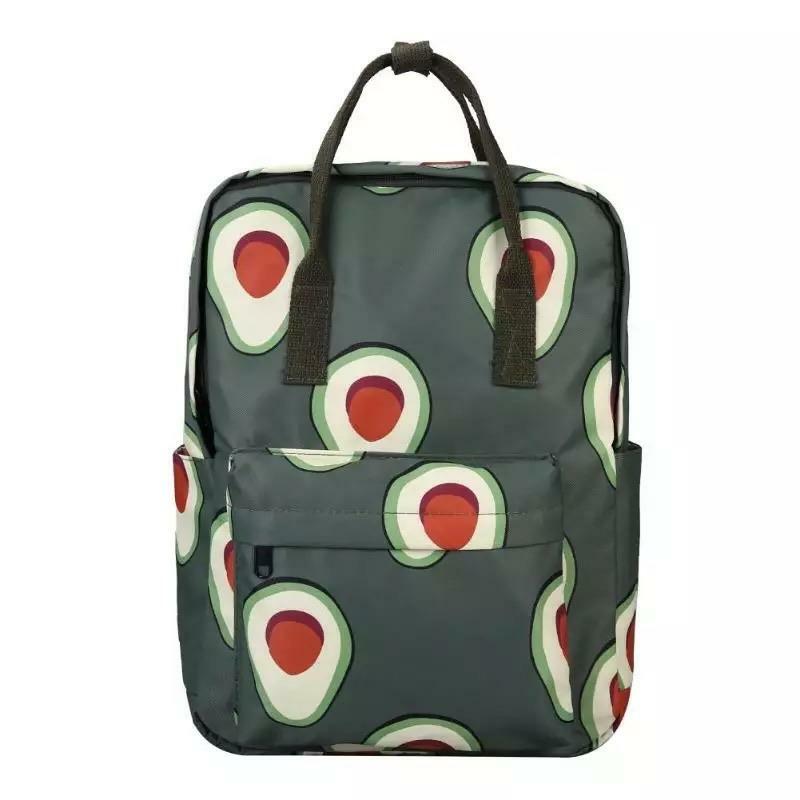 Y2K Grunge Avocados Backpack - Retro 90s Fashion, Summer Outfits, and Pastel Goth Style