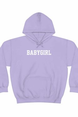 Y2K Grunge Baby Girl Hoodie Sweatshirt - Retro 90s Fashion, Summer Y2K Outfits, Pastel Goth