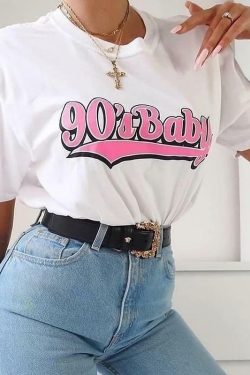 Y2K Grunge Baby Tee - Retro 90s Fashion, Summer Outfits, and Hip Hop Style for Women