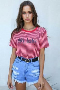 Y2K Grunge Baby Tee - Retro 90s Fashion, Summer Outfits, and Pastel Goth Styles
