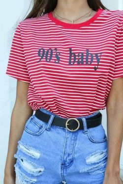 Y2K Grunge Baby Tee - Retro 90s Fashion, Summer Outfits, and Pastel Goth Styles