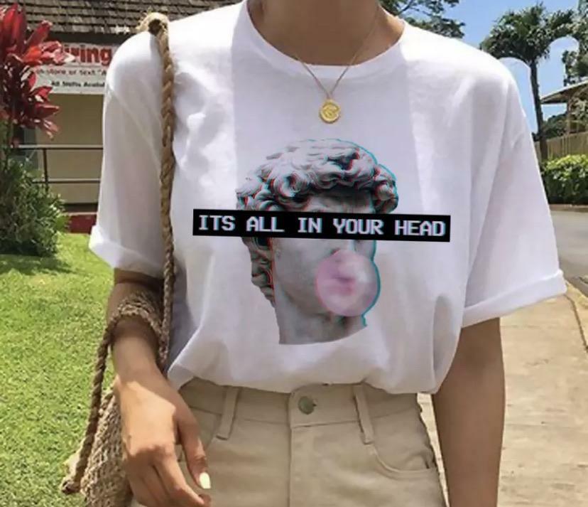 Y2K Grunge Baby Tee - Retro 90s Summer Outfit, Gothic Y2K Fashion, Popstar Vibes