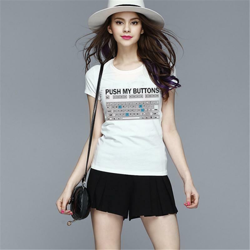 Y2K Grunge Baby Tee - Retro 90s Summer Outfit, Y2K Popstar Top, Gothic Y2K Fashion