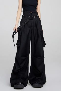 Y2K Grunge Baggy Cargo Joggers - Retro 90s Fashion, Summer Outfits, and Hip Hop Style