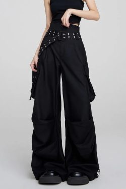 Y2K Grunge Baggy Cargo Joggers - Retro 90s Fashion, Summer Outfits, and Hip Hop Style